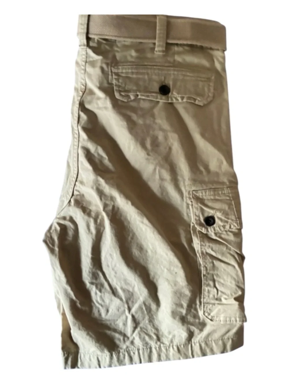 NWOT Men’s St. John's Bay Light Tan Cargo Shorts with Web Belt